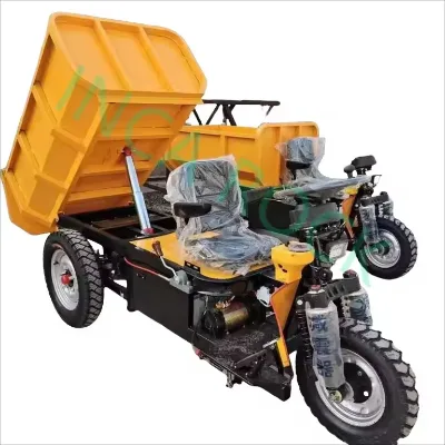 Self-Propelled 1500kg Capacity 3-Wheel Electric Lithium Battery Motor Gearbox Small Dump Truck 3000W Power 15-30km/h Speed for
