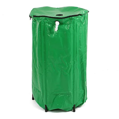 PVC Foldable Garden Irrigation Rainwater Collector/Rainwater Collection and Storage Bucket/Plastic Rain Barrel Kit With Diverter