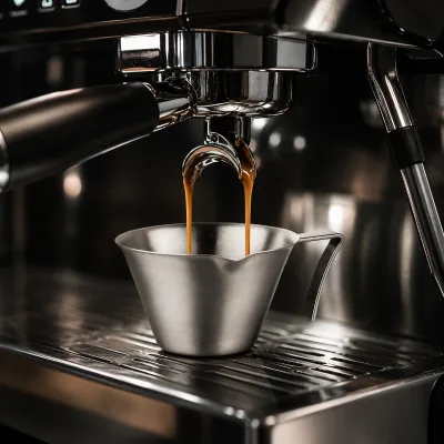 Wholesale 100ml Heat Resistant Dishwasher Safe Espresso Measuring Cup V Shaped Spout Handle for Barista Use Water Milk Frothing
