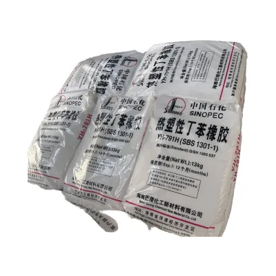 Thermoplastic Styrene Butadiene Rubber Sinopec F875/Yh-792e/Yh-1801 High Strength Sbs Granules for Shoe