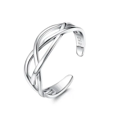 Custom Simple 925 Sterling Silver Fashion Jewelry Wholesale Toe Ring for Women