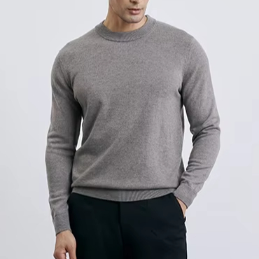 Custom Wool Cashmere Men's Sweaters Pullover Wholesale Winter Warm Cashmere Men Sweaters Wool Pullover