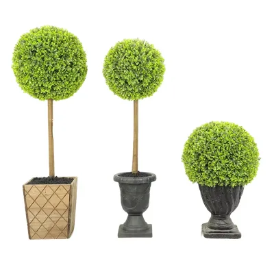 Wholesale Living Room Balcony Golf Ground  Bonsai Plant Decoration Boxwood Topiary Ball Tree