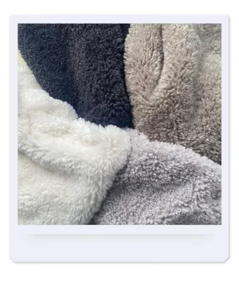 Wholesale Wool Faux Curly Fur Fabric Artificial Wool Plush Curly Faux Fur Fabric Fake Fur Fabrics