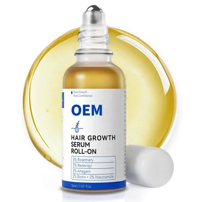 White Label Hair Serum Growth Increases Hair Density Serum OEM ODM Hair Growth Serum Roll-On 30Ml Private Label