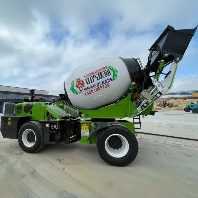 Self Loading Concrete Mixer Truck 3.5m³ Fully Automatic Hydraulic Mixing System Self Loading Cement Mixer Save Working Time