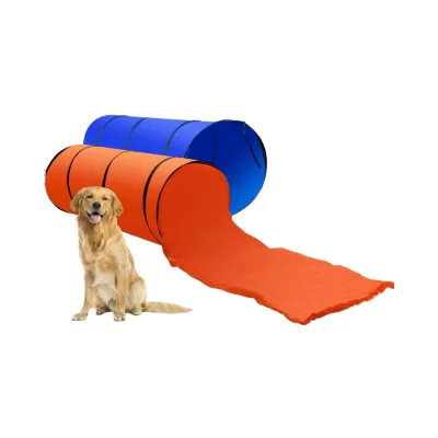 7pc Dog Agility Starter Training Kit Waterproof PVC Plastic Adjustable Hurdles Jumping Ring Weave Poles Pause Box for