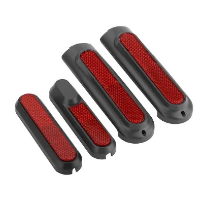 For Mijia MI4 Scooter Rear Wheel Cover Rubber+Plastic+PVC Material Reflective Side Trim Night Riding Protective Housing