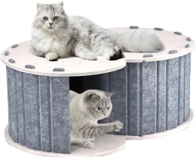 The cat Bed Is Suitable for All Seasons. the cat Tunnel Has a Double-layer Large Space and Is Easy to Fold and Maintain