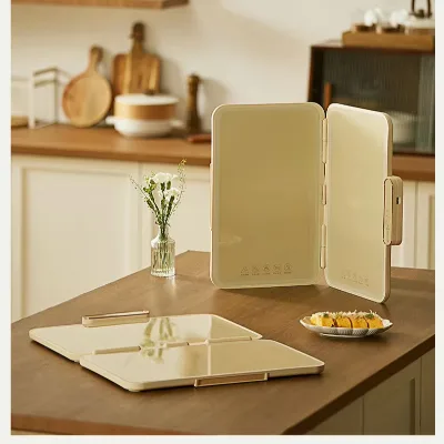 Extra Large Food Warmer Electric Food Warming Plate Compact Glass Fast Heating Tray 400W Foldable Heating Plate