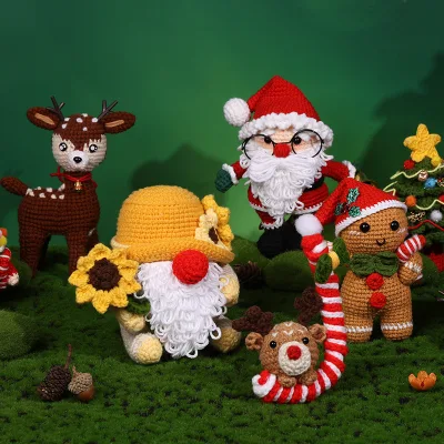Christmas Present Beginner Crochet Kit Crochet for Knitting Kit Beginners Kids Adults Learn Crochet Kit