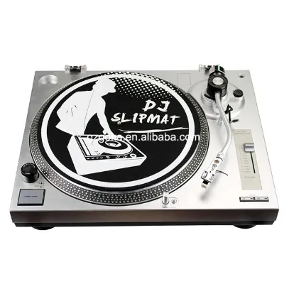 12 Inch Turntable Carbon Fiber Leather Felt Rubber Slipmats Vinyl Record Coasters
