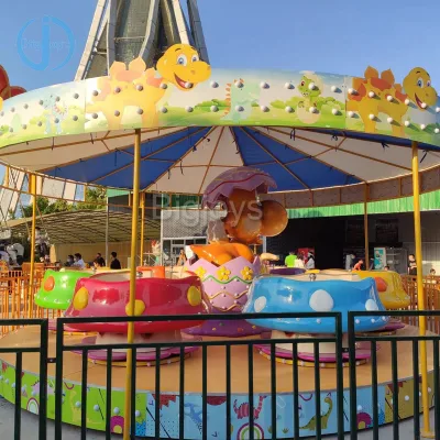 Amusement park attention dinosaur coffee cup rides 24 seats large dinosaur cup rides on sale