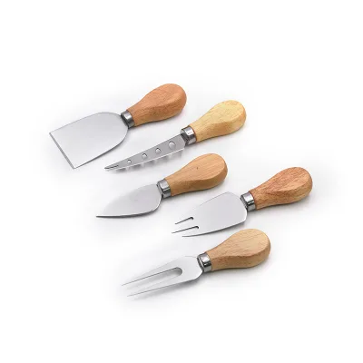 Cheap Price 5 Pieces Metal Cheese Knives Set Mini Knife Butter Knife Fork Cheese Tool