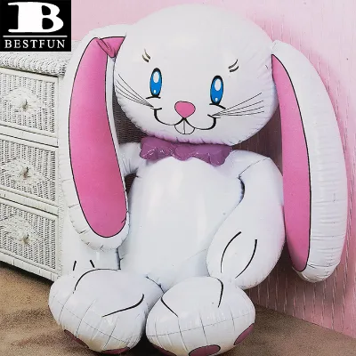 Factory Customized Inflatable Jumbo Easter Bunny Plastic Decorative Bunny Toy Easter Bunny Soft Toys