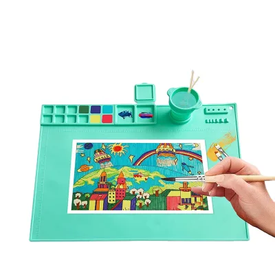 Oil Painting Silicone Painting Pad, Creative Children's Painting Board, DIY Graffiti Clay Art Painting Pad, Color Palette