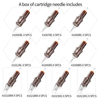 Professional Premium Tattoo Needle Cartridge Disposable Sterilized Tattoo Supplies for Rotary Tattoo Machine RL RS RM M1