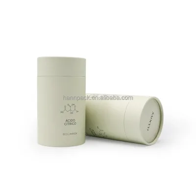 Custom Logo Sample Round Cardboard Food Grade Paper Sieve Tube Packaging for Protein Powder