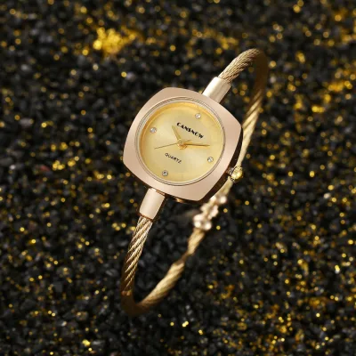 Hot Sale Women's Watch Christmas Gifts Exquisite and Compact Metal Braided Rope Bracelet Watch Waterproof 2025