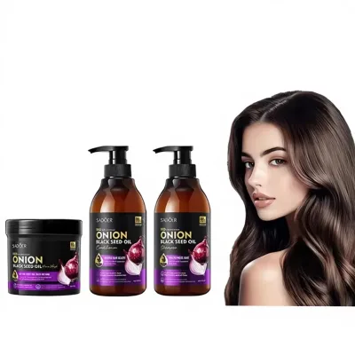 SADOER Hot Sale Private Label Onion Black Seed Oil Hair Mask-Multi-Effect Moisturizing & Softening Conditioner for Damaged Hair