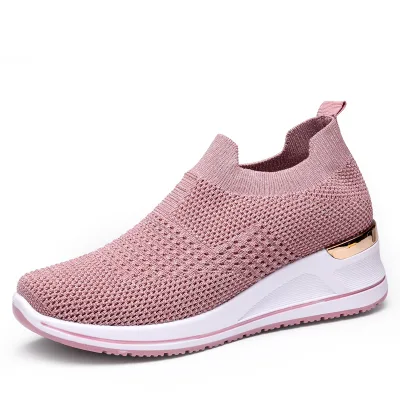 Sports Shoes Women's 2023 Spring New Women's Shoes Thick Sole Breathable Casual Shoes