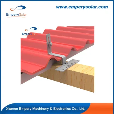 EmperySolar Stainless Steel Hook Adjustable Solar Panel System Tile Roof Commercial