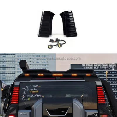 For Chery Jetour T2 Auto Parts Modify the Rear Turn signal LED Lights on the Third Row of D-pillars for Vehicle Tail Lighting.