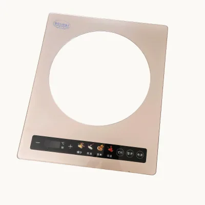 OEM Golden Crystal Tempered Glass Board Premium Cooktop Induction Cooker Fireplace Accessories Glass Panel for Sale