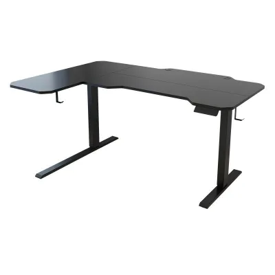 L-shaped Electric Height-adjustable Desk Corner Desk Dual-motor Computer Office Study Desk Heavy Duty High-quality Modern Design