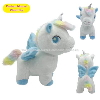 Custom Soft Stuffed Animal Cute Unicorn Plush Toy for Kids