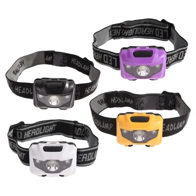 AJOTEQPT 3W White Light Red Light Plastic Headlamp for Hiking Climbing
