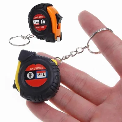 Heart-shaped Tape Measure 1m Mini Retractable Tape Measure Ruler Portable Pull Ruler Keychain Retractable Ruler