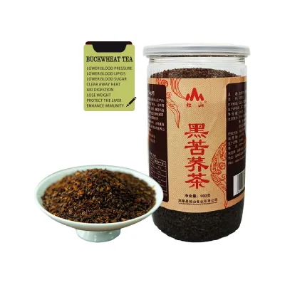 High-quality Alpine Buckwheat 500g Healthy Tartary Buckwheat Tea Fat-lowering Organic Black Tartary Buckwheat Tea