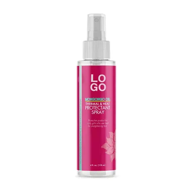 Private Label Natural Almond Oil Thermal & Heat Protectant Spray Protects Hair From Heat Damage Curl Styling Hair Spray Care
