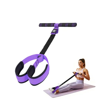 Pedal Resistance Band Handle 55LBS Latex Exercise Bands for Strength Training