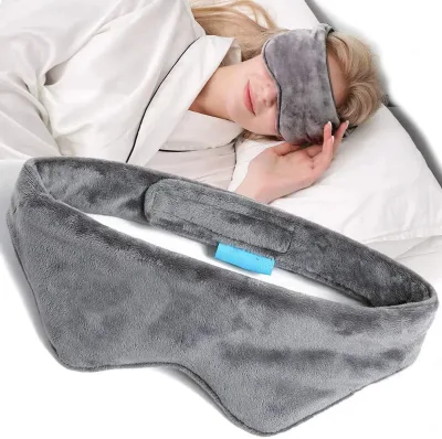 Microwavable Weighted Eye Mask-Light Blocking Eye Mask Filled With Clay Beads&Lavender for Home Spa,Night Use,Travel