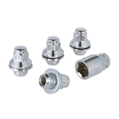 Car Nut M12*1.5 4pcs Nut+1pcs Key Wheel Anti-theft Nut for Toyota