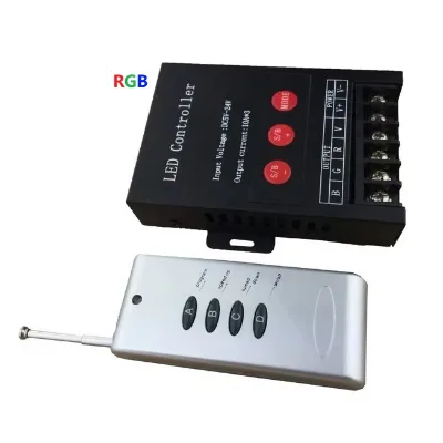 RF Wireless Remote Control 30A High Efficiency 360W RGB Led Controller for DC5-24V RGB Led Strip Light Neon Flex COB Downlight