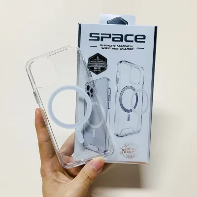 Original Quality Magnetic Phone Case Wireless Charging Transparent Shockproof Waterproof for iPhone 16 15 Pro Max case