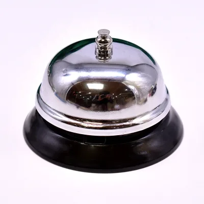 YH Casino Stainless Steel Dealer Ring Bell Manual Restaurant Bell Hotel Call Bell for Gambling
