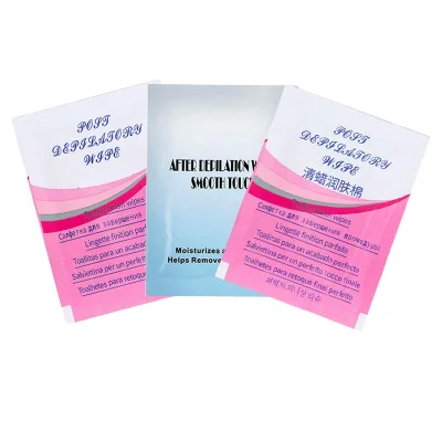 Customized Oem / Odm Wax Removing Emollient Cotton Bag Oil Wipes Residual Wax Removal Wipes