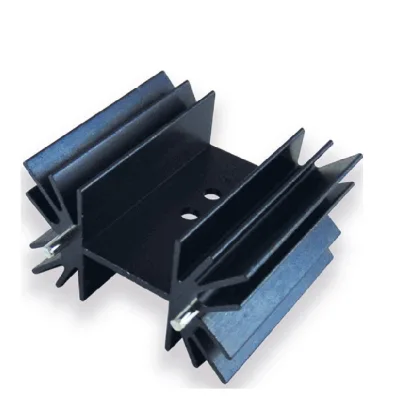 Heat Sink Anodized Aluminum Extrusion Anodizing Heat Sink With Cnc Machining-TO 220.1
