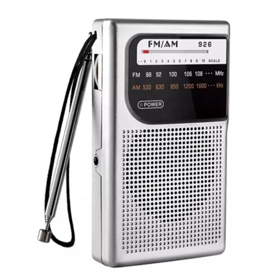 AM/FM Portable Pocket Radio Best Reception and Longest Lasting Compact Transistor Radios Player Battery Operated