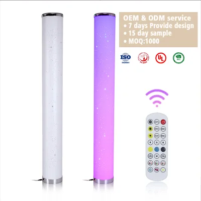 Factory Based in China Touch Control LED Stand Floor Lamp Warm White Lighting Vertical Corner Lamp for Living Room Decor Bedroom