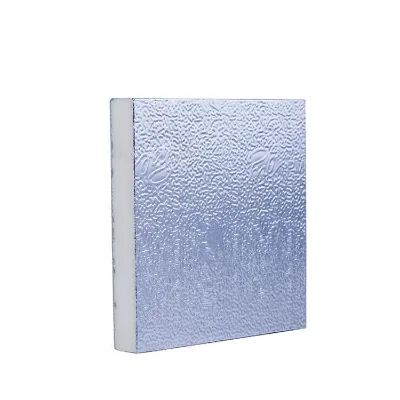 Custom-Size PIR Polyurethane Duct Board Double-Sided Embossed Aluminum Foil Composite HVAC Insulation Panel for Air Duct Work