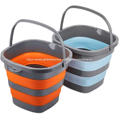 Manufacturer OEM Custom Water Bucket 10L Collapsible Bucket Folding bucket Square folding water bucket