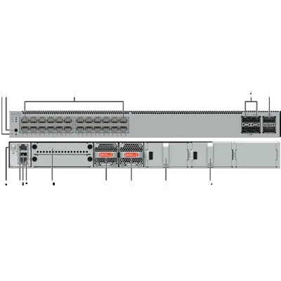 S5755-H24T4Y2CZ 98012219 Gigabit Switch 24x GE RJ45 +4x 25GE SFP28 +2x 100GE QSFP28 2.56Tbps 786Mpps 1+1 PSU MACsec for Campus