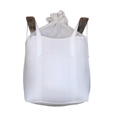 Breathable 2 Ton PP Tonne Bag Four Ring Sealing Cloth Thickened Discharge Port Wear-Resistant Mineral Product 1000kg Capacity