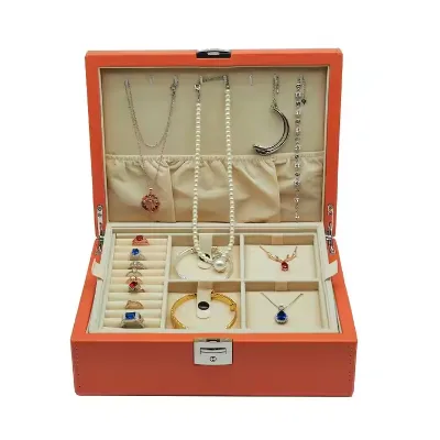 Luxurious and Precise Double-layer Jewelry Display Box and Jewelry Storage Box