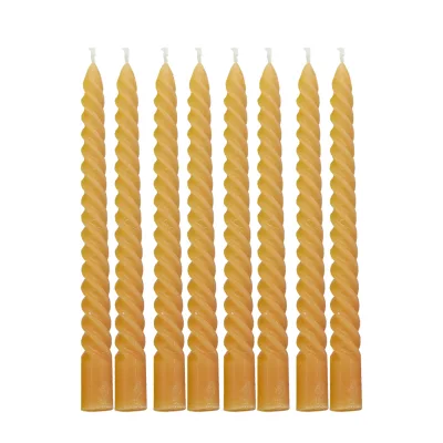 Wholesale Decorative Spiral Taper Soy Wax Pillar Candles for Weddings Festive Holidays like Christmas Valentine's Day Easter